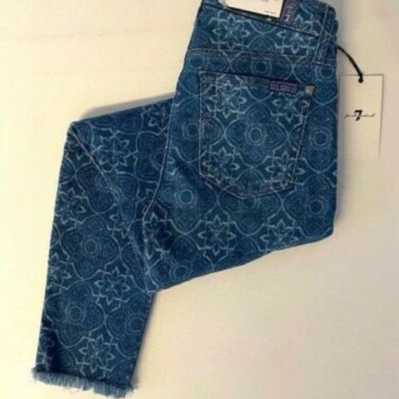 7 for All Mankind Raw Hem The Ankle Skinny Jeans - Picture 4 of 4